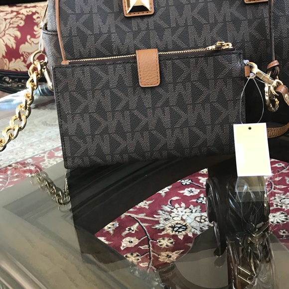 Authentic 2pcs Michael Kors Grayson handbag&wallet - Picture 3 of 6